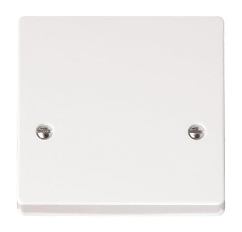 White Electrical Sockets and Switches White 45A Cooker Connection Plate