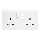 Click Smart+ Home WIFI 13A 2 Gang Switched Plug Socket - SE Home