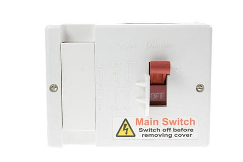 Main Fused Switch 80a Fused (100a Max) Main Switch (lockable)