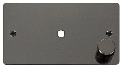 Flat Plate Black Nickel 2 Gang Plate 1 Module (630w Or 1000w)  