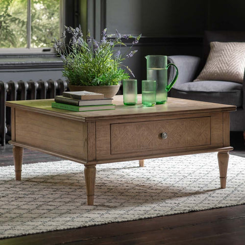 Coffee Tables Mustique Square 2 Drawer Coffee Table