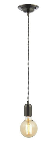 Black Nickel Inlight Grey Twist Decorative Cable Set -  E27 -  42W