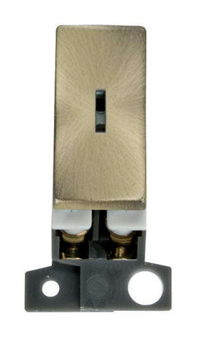 Minigrid & Modules Minigrid Ingot 2 Way Ingot 10AX Keyswitch - Antique Brass