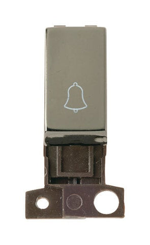 Minigrid & Modules Minigrid Ingot 1 Way Retractive Ingot 10A Switch ‘bell’ - Black Nickel
