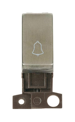 Minigrid & Modules Minigrid Ingot 1 Way Retractive Ingot 10A Switch ‘bell’ - Stainless Steel