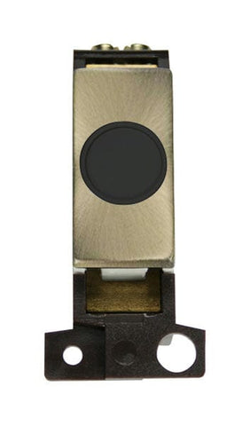 Minigrid & Modules Minigrid Ingot 20A Ingot Flex Outlet Module - Black - Antique Brass