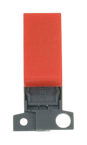 Minigrid & Modules Minigrid Plastic 13A Resistive 10AX DP Switch - Red