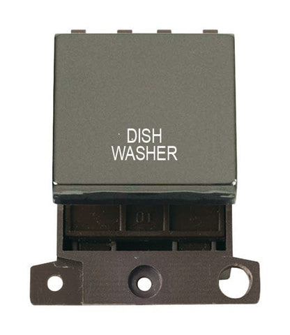 Minigrid & Modules Minigrid Ingot Printed 20A DP Ingot Switch - Black Nickel - Dish Washer