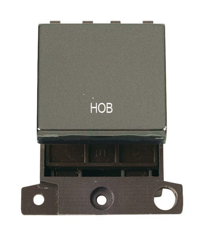 Minigrid & Modules Minigrid Ingot Printed 20A DP Ingot Switch - Black Nickel - Hob