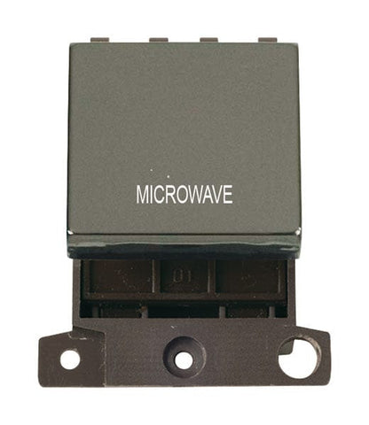 Minigrid & Modules Minigrid Ingot Printed 20A DP Ingot Switch - Black Nickel - Microwave