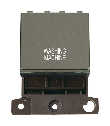 Minigrid & Modules Minigrid Ingot Printed 20A DP Ingot Switch - Black Nickel - Washing Machine