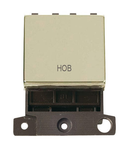 Minigrid & Modules Minigrid Ingot Printed 20A DP Ingot Switch - Brass - Hob