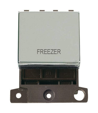 Minigrid & Modules Minigrid Ingot Printed 20A DP Ingot Switch - Chrome - Freezer