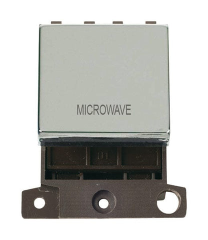 Minigrid & Modules Minigrid Ingot Printed 20A DP Ingot Switch - Chrome - Microwave