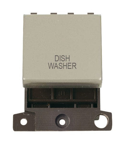 Minigrid & Modules Minigrid Ingot Printed 20A DP Ingot Switch - Pearl Nickel - Dish Washer