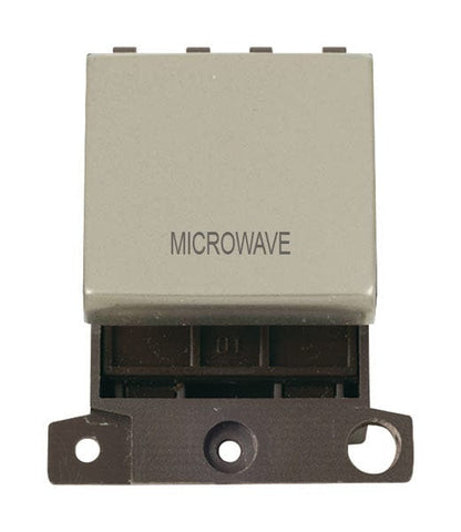 Minigrid & Modules Minigrid Ingot Printed 20A DP Ingot Switch - Pearl Nickel - Microwave