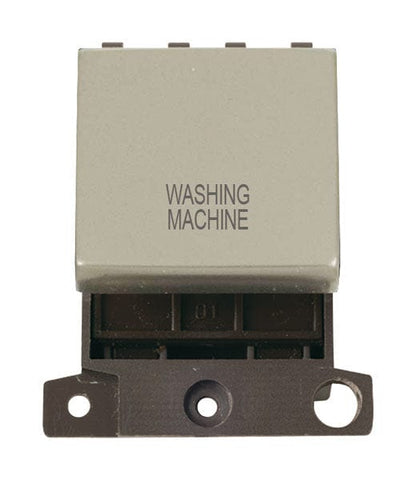 Minigrid & Modules Minigrid Ingot Printed 20A DP Ingot Switch - Pearl Nickel - Washing Machine