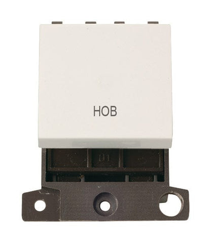 Minigrid & Modules Minigrid Plastic Printed 20A DP Switch - Polar White - Hob