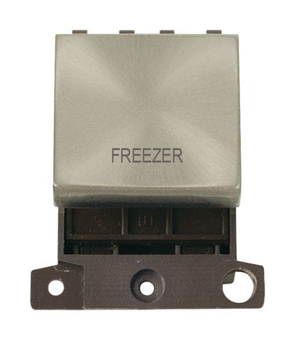 Minigrid & Modules Minigrid Ingot Printed 20A DP Ingot Switch - Satin Chrome - Freezer
