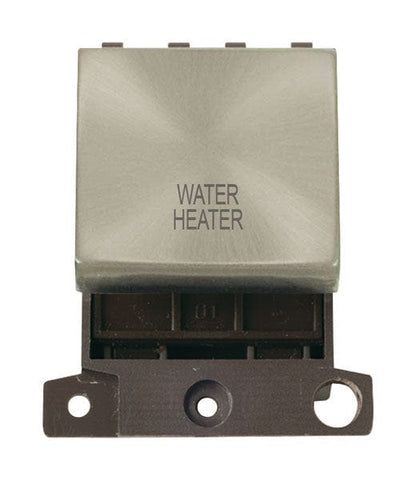 Minigrid & Modules Minigrid Ingot Printed 20A DP Ingot Switch - Satin Chrome - Water Heater