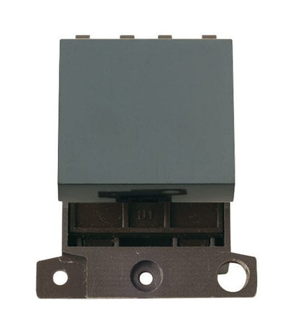 Minigrid & Modules Minigrid Plastic 250v 32A DP Switch Module - Black