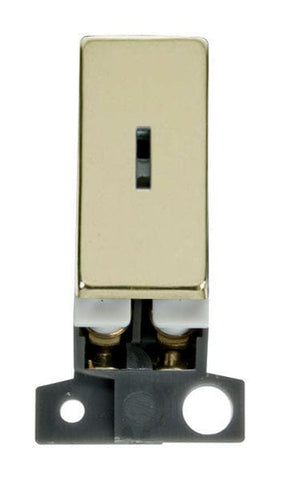 Minigrid & Modules Minigrid Ingot 13A Resistive DP Ingot Keyswitch - Brass