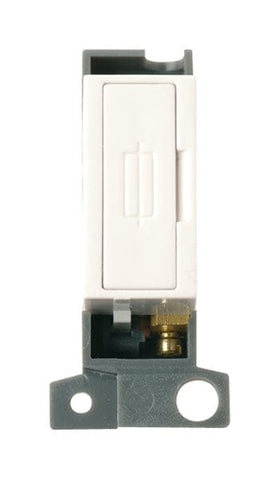 Minigrid Plastic 13A Fused Fcu Module - Polar White - SE Home