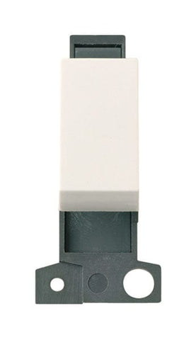Minigrid & Modules Minigrid Plastic 10A 3 Position Retractive Switch - Polar White