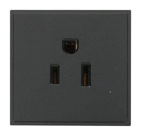 New Media 16a 110v Us Socket Outlet – Black