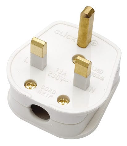 Plugs White 13A Fused Non-standard Plug - White