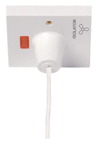 Ceiling Accessories 10A 3 Pole Pullcord Fan Isolation Switch