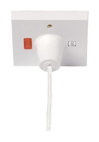 Ceiling Accessories 45A DP Pullcord Switch With Mechanical ‘on/off’ And Neon