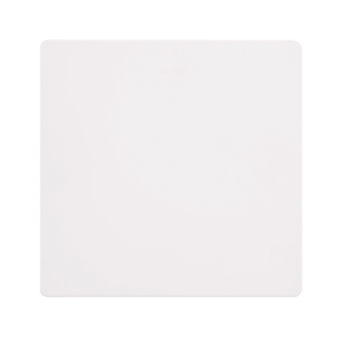 Screwless Plate White Metal 1 Gang Blank Plate