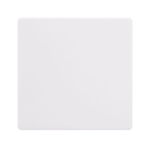 Screwless Plate Polar White 1 Gang Blank Plate