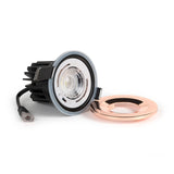 Rose Gold CCT Fire Rated LED Dimmable 10W IP65 Downlight - SE Home