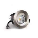 Brushed Chrome CCT Fire Rated LED Dimmable 10W IP65 Downlight - SE Home