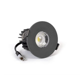 LED Downlights Graphite Grey CCT Fire Rated LED Dimmable 10W IP65 Downlight