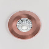 LED Downlights Brushed Copper CCT Fire Rated LED Dimmable 10W IP65 Downlight