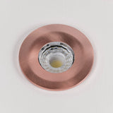 LED Downlights Brushed Copper CCT Fire Rated LED Dimmable 10W IP65 Downlight