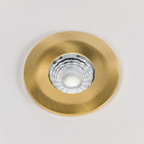 LED Downlights Brushed Brass CCT Fire Rated LED Dimmable 10W IP65 Downlight