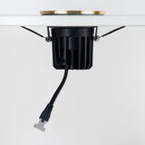 Brushed Brass CCT Fire Rated LED Dimmable 10W IP65 Downlight - SE Home