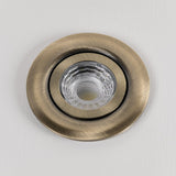 Antique Brass Tiltable Adjustable 4K Fire Rated LED 6W IP44 Dimmable Downlight - SE Home