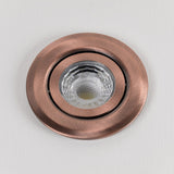 LED Downlights Antique Copper Tiltable Adjustable 4K Fire Rated LED 6W IP44 Dimmable Downlight