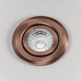 LED Downlights Antique Copper Tiltable Adjustable 4K Fire Rated LED 6W IP44 Dimmable Downlight