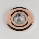 Rose Gold Tiltable Adjustable 4k Fire Rated LED 6W IP44 Dimmable Downlight - SE Home