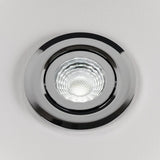 Polished Chrome Adjustable Tiltable 4K Fire Rated LED 6W IP44 Dimmable Downlight - SE Home