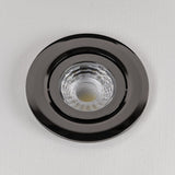 LED Downlights Black Nickel Tiltable Adjustable 4K Fire Rated LED 6W IP44 Dimmable Downlight