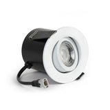 White Tiltable 4K Fire Rated LED 6W IP44 Dimmable Downlight - SE Home