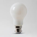 8w B22 Opal GLS LED Light Bulb 3000K Warm White Dimmable - SE Home