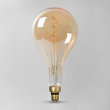 LED Vintage Bulbs LARGE 6W E27 ES Vintage Edison PS160 LED Light Bulb 1800K Spiral Filament High CRI Dimmable